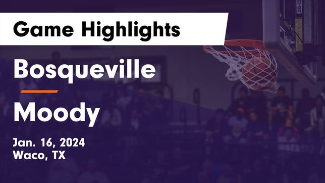 Watch this highlight video of the Bosqueville (Waco, TX) girls basketball team in its game Bosqueville  vs Moody  Game Highlights - Jan. 16, 2024 on Jan 16, 2024
