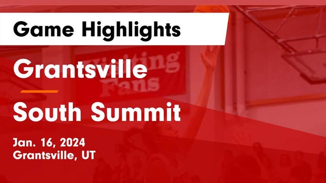 Watch this highlight video of the Grantsville (UT) girls basketball team in its game Grantsville  vs South Summit  Game Highlights - Jan. 16, 2024 on Jan 16, 2024