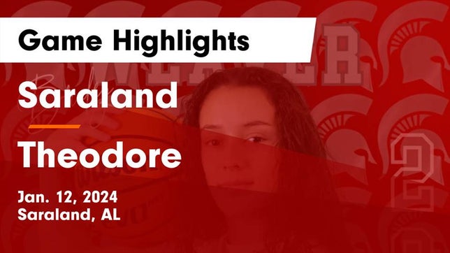 Watch this highlight video of the Saraland (AL) girls basketball team in its game Saraland  vs Theodore  Game Highlights - Jan. 12, 2024 on Jan 12, 2024