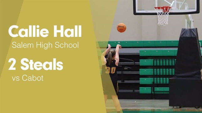 Watch this highlight video of Callie Hall