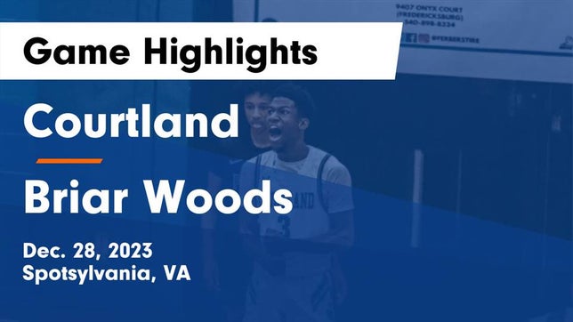 Watch this highlight video of the Courtland (Spotsylvania, VA) basketball team in its game Courtland  vs Briar Woods  Game Highlights - Dec. 28, 2023 on Dec 28, 2023