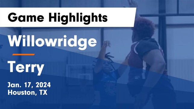 Watch this highlight video of the Fort Bend Willowridge (Houston, TX) girls basketball team in its game Willowridge  vs Terry  Game Highlights - Jan. 17, 2024 on Jan 17, 2024