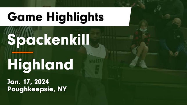 Watch this highlight video of the Spackenkill (Poughkeepsie, NY) basketball team in its game Spackenkill  vs Highland  Game Highlights - Jan. 17, 2024 on Jan 17, 2024