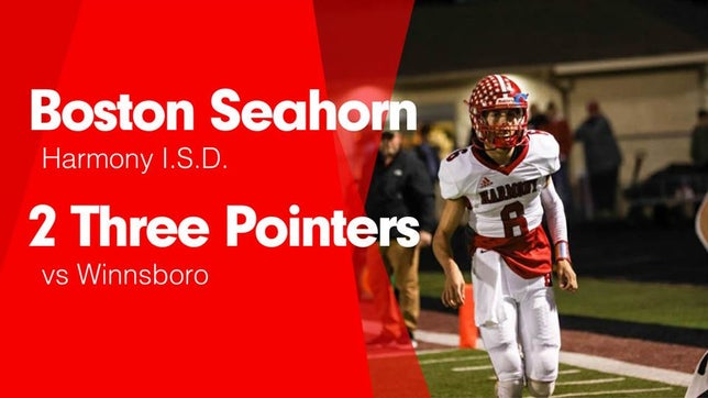 Watch this highlight video of Boston Seahorn