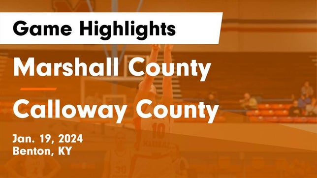 Watch this highlight video of the Marshall County (Benton, KY) girls basketball team in its game Marshall County  vs Calloway County  Game Highlights - Jan. 19, 2024 on Jan 19, 2024