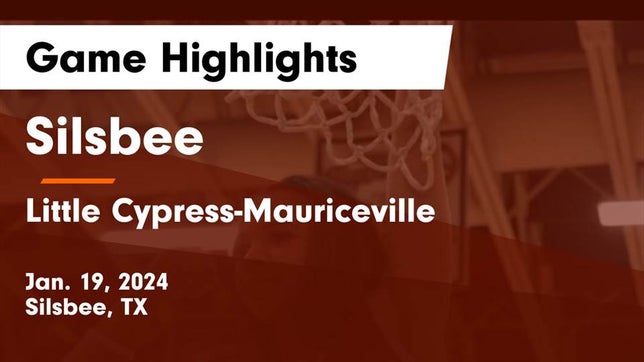 Watch this highlight video of the Silsbee (TX) girls basketball team in its game Silsbee  vs Little Cypress-Mauriceville  Game Highlights - Jan. 19, 2024 on Jan 19, 2024