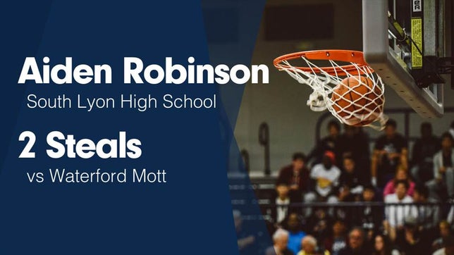 Watch this highlight video of Aiden Robinson