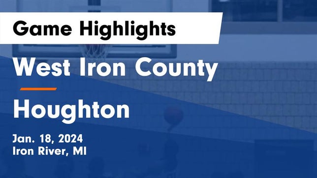 Watch this highlight video of the West Iron County (Iron River, MI) girls basketball team in its game West Iron County  vs Houghton  Game Highlights - Jan. 18, 2024 on Jan 18, 2024