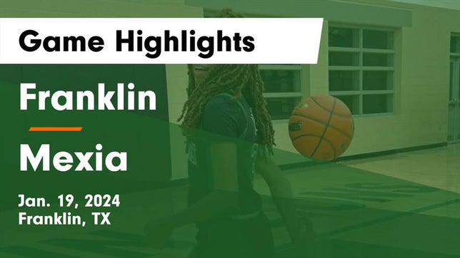 Watch this highlight video of the Franklin (TX) girls basketball team in its game Franklin  vs Mexia  Game Highlights - Jan. 19, 2024 on Jan 19, 2024