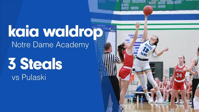 Watch this highlight video of Kaia Waldrop