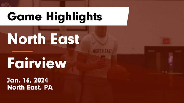 Watch this highlight video of the North East (PA) basketball team in its game North East  vs Fairview  Game Highlights - Jan. 16, 2024 on Jan 16, 2024