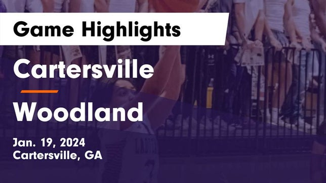 Watch this highlight video of the Cartersville (GA) girls basketball team in its game Cartersville  vs Woodland  Game Highlights - Jan. 19, 2024 on Jan 19, 2024