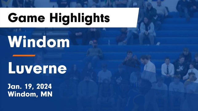 Watch this highlight video of the Windom (MN) basketball team in its game Windom  vs Luverne  Game Highlights - Jan. 19, 2024 on Jan 19, 2024
