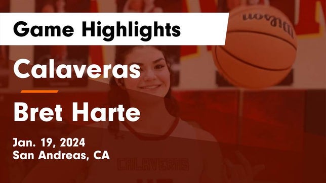 Watch this highlight video of the Calaveras (San Andreas, CA) girls basketball team in its game Calaveras  vs Bret Harte  Game Highlights - Jan. 19, 2024 on Jan 19, 2024