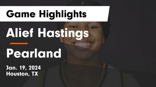 Watch this highlight video of the Alief Hastings (Houston, TX) girls basketball team in its game Alief Hastings  vs Pearland  Game Highlights - Jan. 19, 2024 on Jan 19, 2024