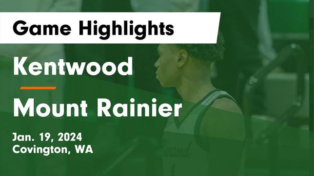 Watch this highlight video of the Kentwood (Covington, WA) basketball team in its game Kentwood  vs Mount Rainier  Game Highlights - Jan. 19, 2024 on Jan 19, 2024