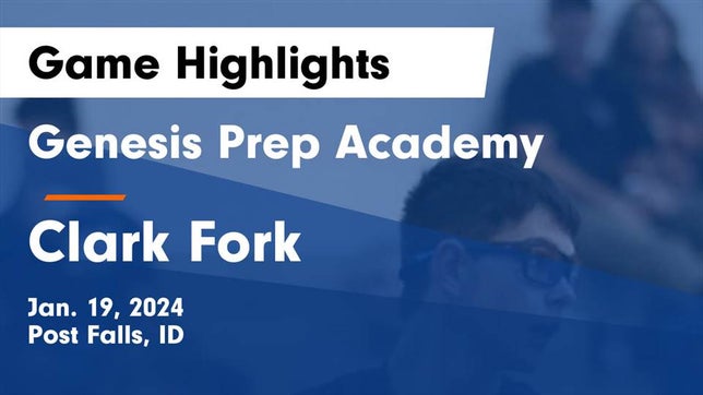 Watch this highlight video of the Genesis Prep Academy (Post Falls, ID) basketball team in its game Genesis Prep Academy  vs Clark Fork  Game Highlights - Jan. 19, 2024 on Jan 19, 2024