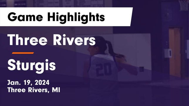 Watch this highlight video of the Three Rivers (MI) girls basketball team in its game Three Rivers  vs Sturgis  Game Highlights - Jan. 19, 2024 on Jan 19, 2024