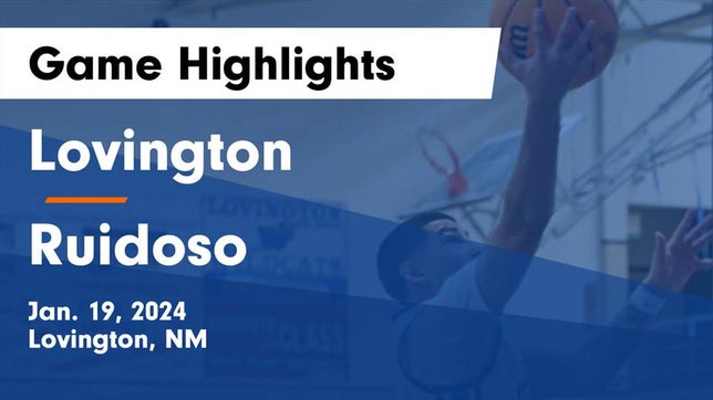 Watch this highlight video of the Lovington (NM) basketball team in its game Lovington  vs Ruidoso  Game Highlights - Jan. 19, 2024 on Jan 19, 2024