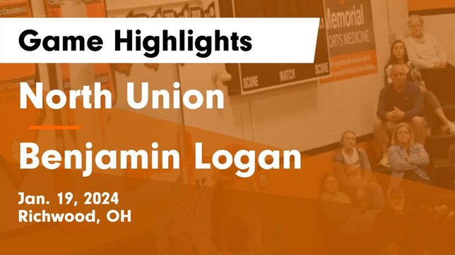 Watch this highlight video of the North Union (Richwood, OH) basketball team in its game North Union  vs Benjamin Logan  Game Highlights - Jan. 19, 2024 on Jan 19, 2024
