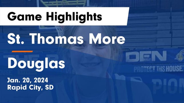 Watch this highlight video of the More (Rapid City, SD) girls basketball team in its game St. Thomas More  vs Douglas  Game Highlights - Jan. 20, 2024 on Jan 20, 2024
