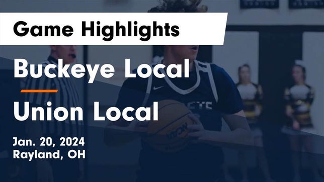 Watch this highlight video of the Buckeye Local (Rayland, OH) basketball team in its game Buckeye Local  vs Union Local  Game Highlights - Jan. 20, 2024 on Jan 20, 2024