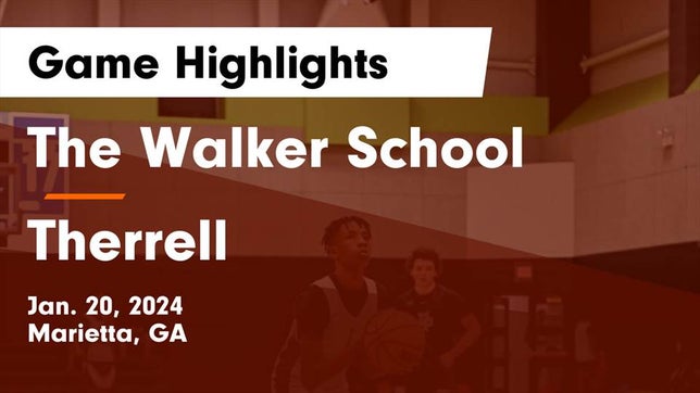 Watch this highlight video of the Walker (Marietta, GA) basketball team in its game The Walker School vs Therrell  Game Highlights - Jan. 20, 2024 on Jan 20, 2024