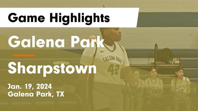 Watch this highlight video of the Galena Park (TX) girls basketball team in its game Galena Park  vs Sharpstown  Game Highlights - Jan. 19, 2024 on Jan 19, 2024