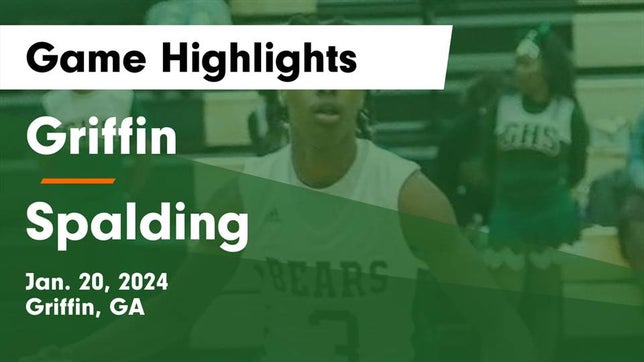 Watch this highlight video of the Griffin (GA) basketball team in its game Griffin  vs Spalding  Game Highlights - Jan. 20, 2024 on Jan 20, 2024