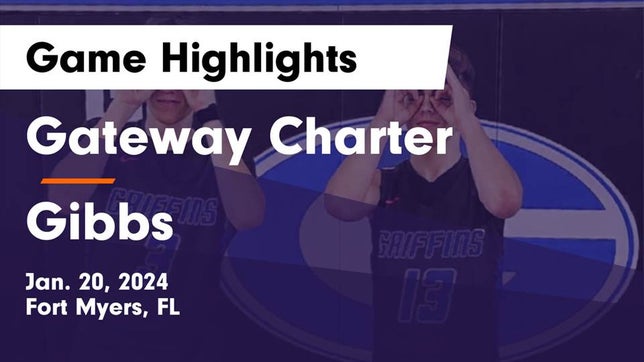Watch this highlight video of the Gateway Charter (Fort Myers, FL) basketball team in its game Gateway Charter  vs Gibbs  Game Highlights - Jan. 20, 2024 on Jan 20, 2024