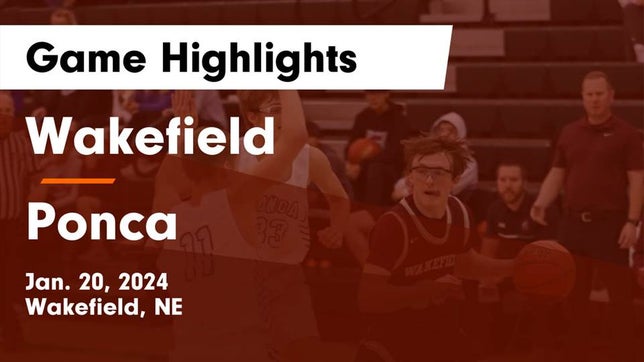 Watch this highlight video of the Wakefield (NE) basketball team in its game Wakefield  vs Ponca  Game Highlights - Jan. 20, 2024 on Jan 20, 2024