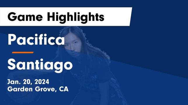 Watch this highlight video of the Pacifica (Garden Grove, CA) girls basketball team in its game Pacifica  vs Santiago  Game Highlights - Jan. 20, 2024 on Jan 20, 2024