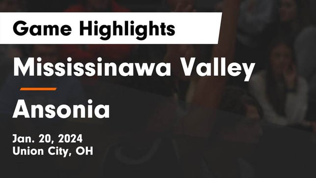 Watch this highlight video of the Mississinawa Valley (Union City, OH) basketball team in its game Mississinawa Valley  vs Ansonia  Game Highlights - Jan. 20, 2024 on Jan 20, 2024