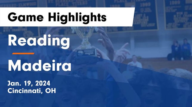 Watch this highlight video of the Reading (OH) basketball team in its game Reading  vs Madeira  Game Highlights - Jan. 19, 2024 on Jan 19, 2024