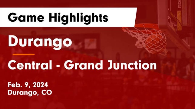 Watch this highlight video of the Durango (CO) girls basketball team in its game Durango  vs Central - Grand Junction  Game Highlights - Feb. 9, 2024 on Feb 9, 2024