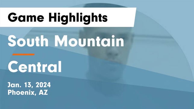 Watch this highlight video of the South Mountain (Phoenix, AZ) basketball team in its game South Mountain  vs Central  Game Highlights - Jan. 13, 2024 on Jan 13, 2024