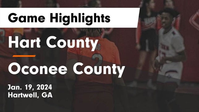 Watch this highlight video of the Hart County (Hartwell, GA) basketball team in its game Hart County  vs Oconee County  Game Highlights - Jan. 19, 2024 on Jan 19, 2024