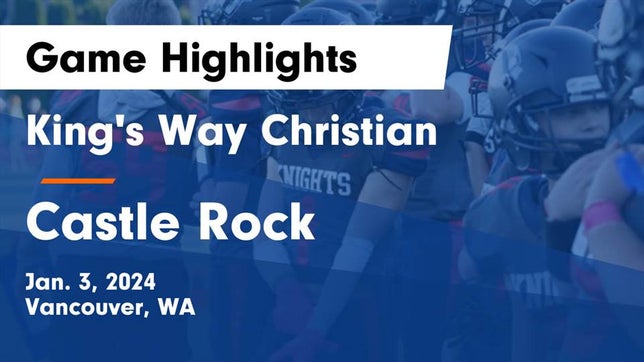 Watch this highlight video of the King's Way Christian (Vancouver, WA) basketball team in its game King's Way Christian  vs Castle Rock  Game Highlights - Jan. 3, 2024 on Jan 3, 2024