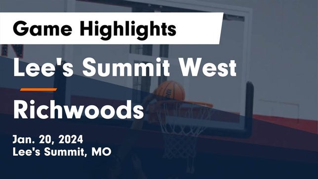 Watch this highlight video of the Lee's Summit West (Lee's Summit, MO) basketball team in its game Lee's Summit West  vs Richwoods  Game Highlights - Jan. 20, 2024 on Jan 20, 2024