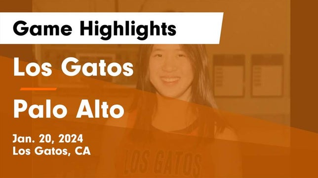 Watch this highlight video of the Los Gatos (CA) girls basketball team in its game Los Gatos  vs Palo Alto  Game Highlights - Jan. 20, 2024 on Jan 20, 2024
