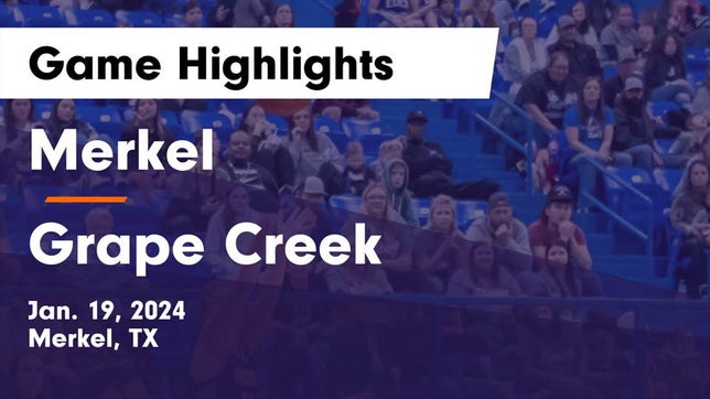 Watch this highlight video of the Merkel (TX) girls basketball team in its game Merkel  vs Grape Creek  Game Highlights - Jan. 19, 2024 on Jan 19, 2024