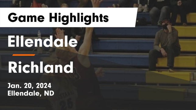 Watch this highlight video of the Ellendale (ND) girls basketball team in its game Ellendale  vs Richland  Game Highlights - Jan. 20, 2024 on Jan 20, 2024