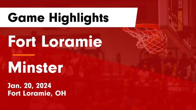 Watch this highlight video of the Fort Loramie (OH) basketball team in its game Fort Loramie  vs Minster  Game Highlights - Jan. 20, 2024 on Jan 20, 2024