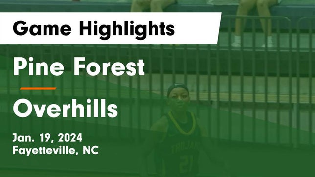 Watch this highlight video of the Pine Forest (Fayetteville, NC) girls basketball team in its game Pine Forest  vs Overhills  Game Highlights - Jan. 19, 2024 on Jan 19, 2024