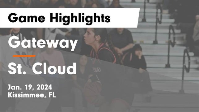 Watch this highlight video of the Gateway (Kissimmee, FL) girls basketball team in its game Gateway  vs St. Cloud  Game Highlights - Jan. 19, 2024 on Jan 19, 2024