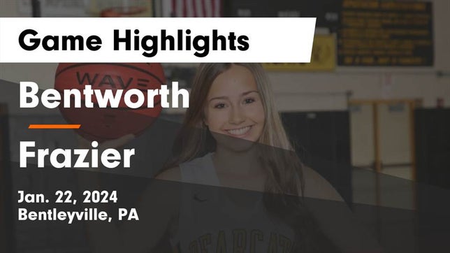 Watch this highlight video of the Bentworth (Bentleyville, PA) girls basketball team in its game Bentworth  vs Frazier  Game Highlights - Jan. 22, 2024 on Jan 22, 2024
