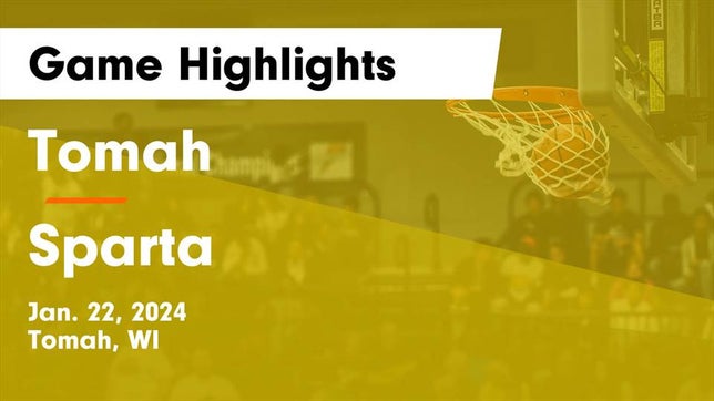 Watch this highlight video of the Tomah (WI) basketball team in its game Tomah  vs Sparta  Game Highlights - Jan. 22, 2024 on Jan 22, 2024