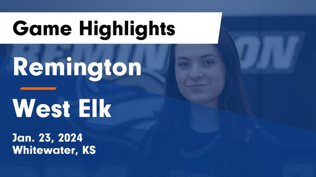 Watch this highlight video of the Remington (Whitewater, KS) girls basketball team in its game Remington  vs West Elk  Game Highlights - Jan. 23, 2024 on Jan 23, 2024
