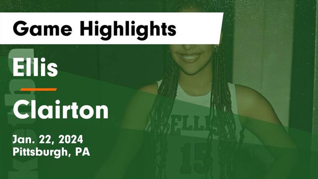 Watch this highlight video of the Ellis (Pittsburgh, PA) girls basketball team in its game Ellis  vs Clairton  Game Highlights - Jan. 22, 2024 on Jan 22, 2024