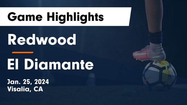 Watch this highlight video of the Redwood (Visalia, CA) girls soccer team in its game Redwood  vs El Diamante  Game Highlights - Jan. 25, 2024 on Jan 25, 2024